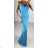 Women's Long Summer Elegant Strapless Dress (S/M ONE SIZE) ITALIAN FASHION IMPBB23H6536