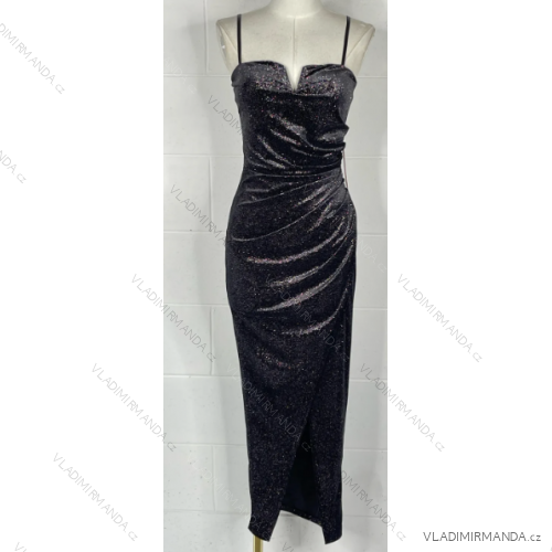 Women's Long Summer Elegant Strapless Dress (S/M ONE SIZE) ITALIAN FASHION IMPBB23B23687