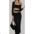 Carmen Women's Long Skirt and Crop Top Set (S/M ONE SIZE) ITALIAN FASHION IMPBB23B1671/6484