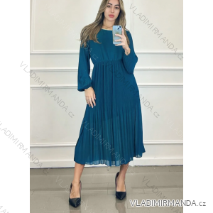 Women's Long Elegant Long Sleeve Dress (S/M ONE SIZE) ITALIAN FASHION IMPDY23JR33136