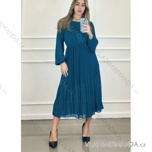 Women's Long Elegant Long Sleeve Dress (S/M ONE SIZE) ITALIAN FASHION IMPDY23JR33136