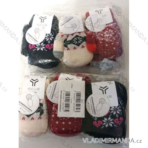 Gloves mittens with laces baby girl puppies (10-12-14-16cm) YOCLUB YO23R-0020G