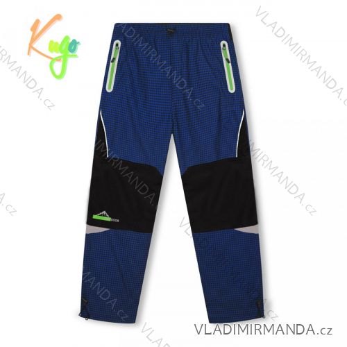 Outdoor pants insulated with fleece for children, boys (116-146) KUGO C7877K