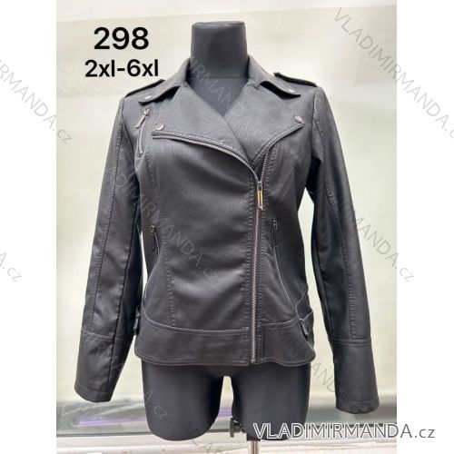 Women's Long Sleeve Leather Jacket (S/M ONE SIZE) ITALIAN FASHION IMPDY231SSH8223