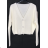 Women's Short Button Up Long Sleeve Sweater (S/M ONE SIZE) ITALIAN FASHION IMPBB23Y22785