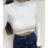 Women's Strapless Crop Top (S/M ONE SIZE) ITALIAN FASHION IMPBB23Y20267