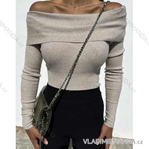 Women's Short Button Up Long Sleeve Sweater (S/M ONE SIZE) ITALIAN FASHION IMPBB23Y22785