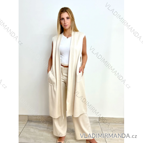 Women's Long Sleeve Knitted Cardigan (S/M ONE SIZE) ITALIAN FASHION IMPLI227095