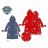 Bathrobe with hood for children's boys mickey mouse (98-116) SETINO HW2141