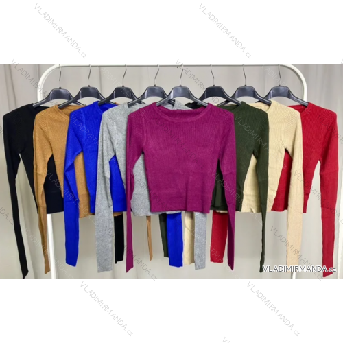 Women's long sleeve top/croptop (S/M ONE SIZE) ITALIAN FASHION IMPLP2386080075