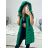 Women's Hooded Vest (S-2XL) POLISH FASHION PMWB23B218132B Green S