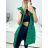 Women's Hooded Vest (S-2XL) POLISH FASHION PMWB23B218132B Green S