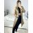 Women's Fluffy Coat (S/M ONE SIZE) ITALIAN FASHION IMWAA233775 S/M béžová
