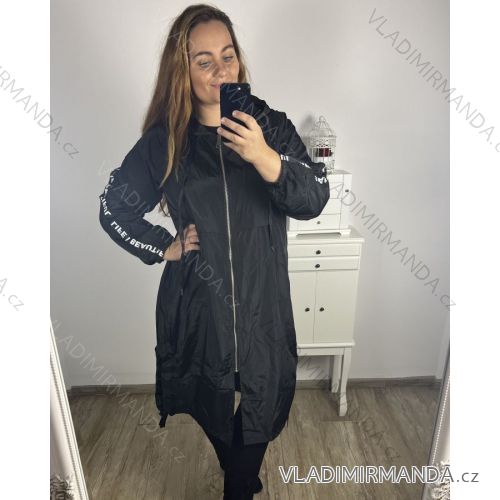 Women's Plus Size Hooded Jacket (XL/2XL ONE SIZE) ITALIAN FASHION IM422684