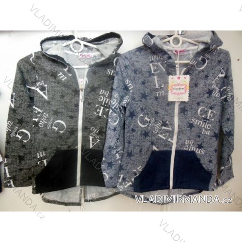 Girls' Sweatshirt (134-164) GLASS BEAR C-2127
