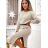 Women's Long Sleeve Knitted Dress (S/M ONE SIZE) ITALIAN FASHION IMWAK23CL5019