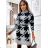 Women's Long Sleeve Knitted Dress (S/M ONE SIZE) ITALIAN FASHION IMWAK23CL5019