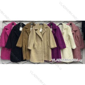 Women's Fluffy Long Sleeve Coat (S/M/L ONE SIZE) ITALIAN FASHION IMWD233932