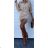 Women's Knitted Sweater Dress Set (S/M ONE SIZE) ITALIAN FASHION IMWE223972