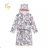 Warm fluffy bathrobe with hood for girls (98-128) KUGO FZ-6717