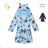 Warm fluffy bathrobe with hood for girls (98-128) KUGO FZ-6717