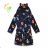 Warm fluffy bathrobe with hood for girls (98-128) KUGO FZ-6717