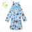 Warm fluffy bathrobe with hood for girls (98-128) KUGO FZ-6717