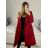 Long women's fleece coat (SML-XL) ITALIAN FASHION IMD211106   red   S