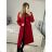 Long women's fleece coat (SML-XL) ITALIAN FASHION IMD211106   red   S