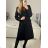 Long women's fleece coat (SML-XL) ITALIAN FASHION IMD211106   black   S