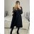 Long women's fleece coat (SML-XL) ITALIAN FASHION IMD211106   black   S