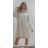 Knitted dress with turtleneck long sleeve women's plus size (XL/2XL ONE SIZE) ITALIAN FASHION IMC23474