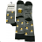 Men's socks thin (42-46) POLISH MODA DPP20003 Black-gray-white 40-43