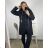 Women's Plus Size Zipper Hooded Lamb Coat (2XL/3XL ONE SIZE) ITALIAN FASHION IM422841/DU