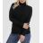 Knitted sweater thin turtleneck long sleeve women (L / XL ONE SIZE) ITALIAN FASHION IMD211110 Colour   Emerald
 Size   L/XL