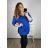 Women's long sleeve tunic oversized (UNI XL-2XL) ITALIAN FASHION IM720050 3xl / 4xl kerosene