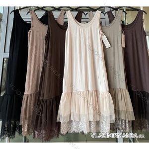 Women's Long Chiffon Short Sleeve Dress (S/M ONE SIZE) ITALIAN FASHION IMWGS231048