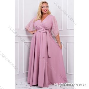 Women's Plus Size (42-46) Long Elegant Party Sleeveless Dress POLISH FASHION PMLBC23265-10