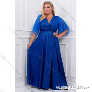 Women's Plus Size (42-46) Long Elegant Party Sleeveless Dress POLISH FASHION PMLBC23265-10