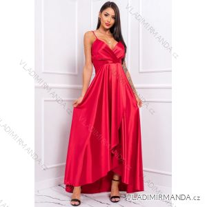 Women's Plus Size (42-46) Long Elegant Party Sleeveless Dress POLISH FASHION PMLBC23265-10