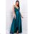 Women's Plus Size (42-46) Long Elegant Party Sleeveless Dress POLISH FASHION PMLBC23265-10 dark green 36