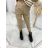 Women's Long Leather Pants (S/M ONE SIZE) ITALIAN FASHION IMWAD234126