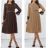 Women's Elegant Long Sleeve Dress (S/M ONE SIZE) ITALIAN FASHION IMWB23105