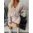 Women's Long Sleeve Knitted Sweater (S/M ONE SIZE) ITALIAN FASHION IMWAE23047