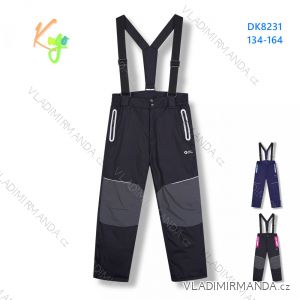 Winter warm-up pants for ski youth girls and boys (134-164) KUGO DK8231