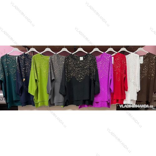 Tunic / blouse long sleeve women's oversized (3XL / 4XL ONE SIZE) ITALIAN FASHION IMWQ2191650