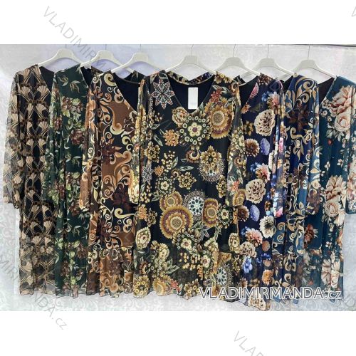 Tunic / blouse long sleeve women's oversized (3XL / 4XL ONE SIZE) ITALIAN FASHION IMWQ2191650