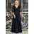 Women's Plus Size (42-46) Long Elegant Party Sleeveless Dress POLISH FASHION PMLBC23265-10