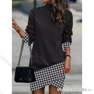 Women's Elegant Long Sleeve Dress (S/M ONE SIZE) ITALIAN FASHION IMD23809