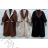 Women's Button Down Fluffy Coat (S/M/L ONE SIZE) ITALIAN FASHION IMD22962